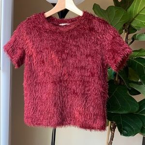 Zara Cute Top - Dark Red